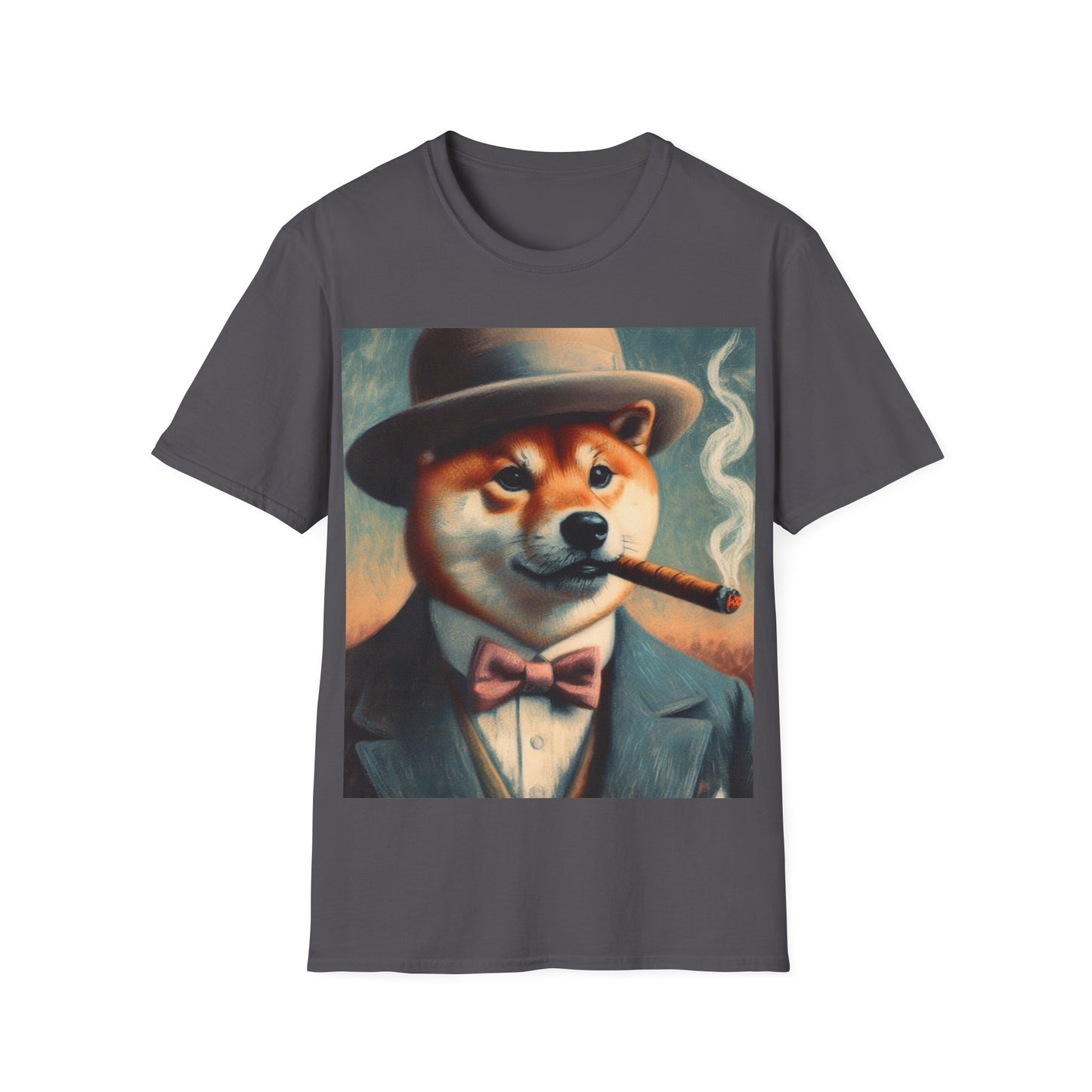 Classy Smoking Shiba Inu T-Shirt