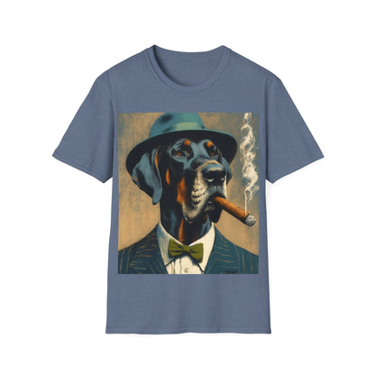 Classy Smoking Great Dane Dog T-Shirt