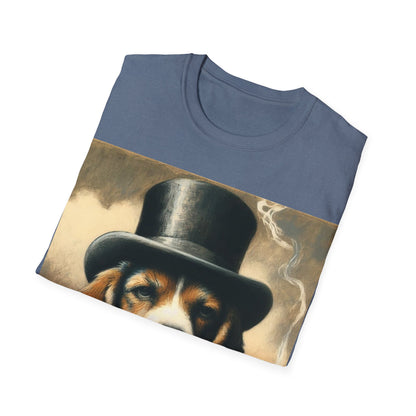 Classy Smoking Beagle Dog T-Shirt