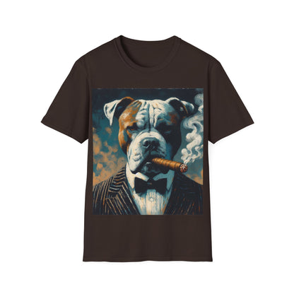 Classy Smoking Pitbull T-Shirt