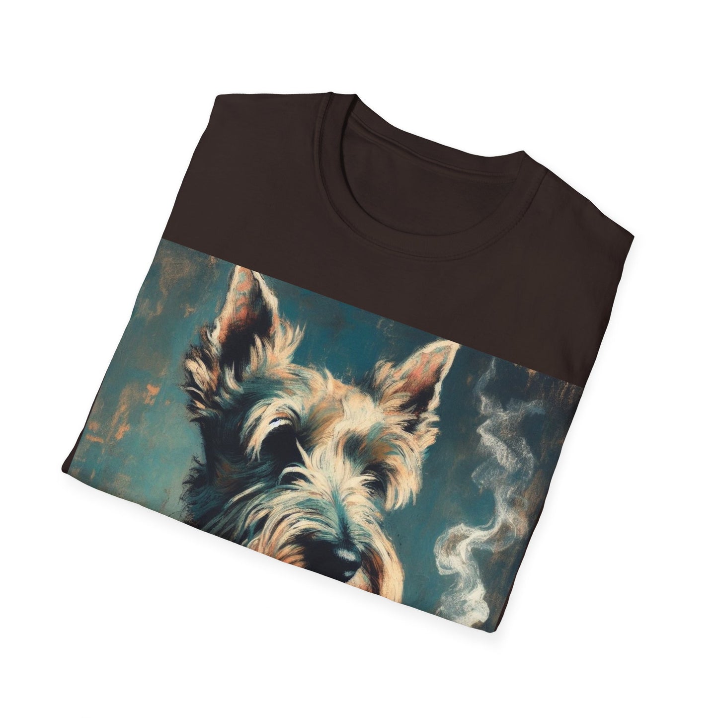 Classy Smoking Scottish Terrier T-Shirt