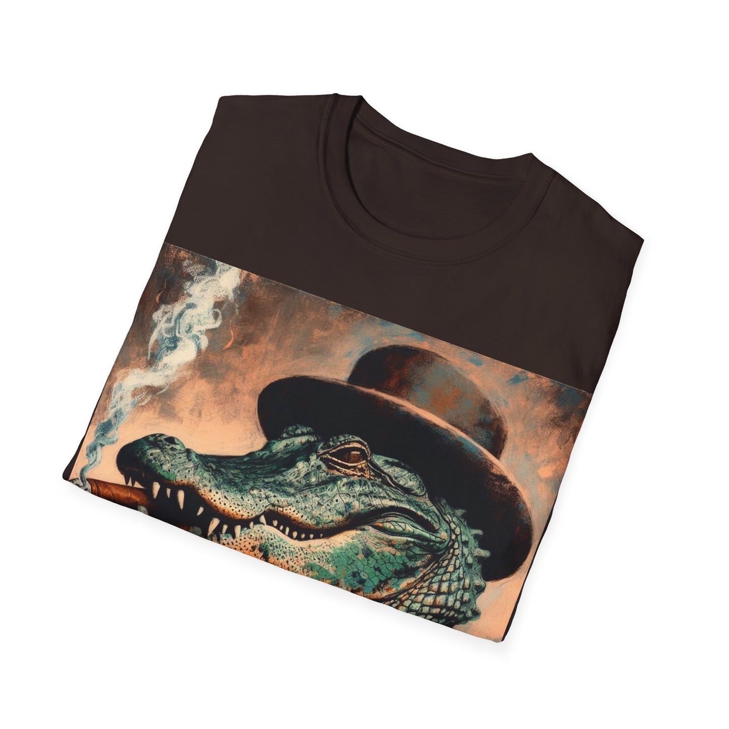 Classy Smoking Alligator T-Shirt