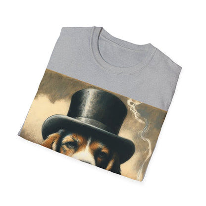 Classy Smoking Beagle Dog T-Shirt