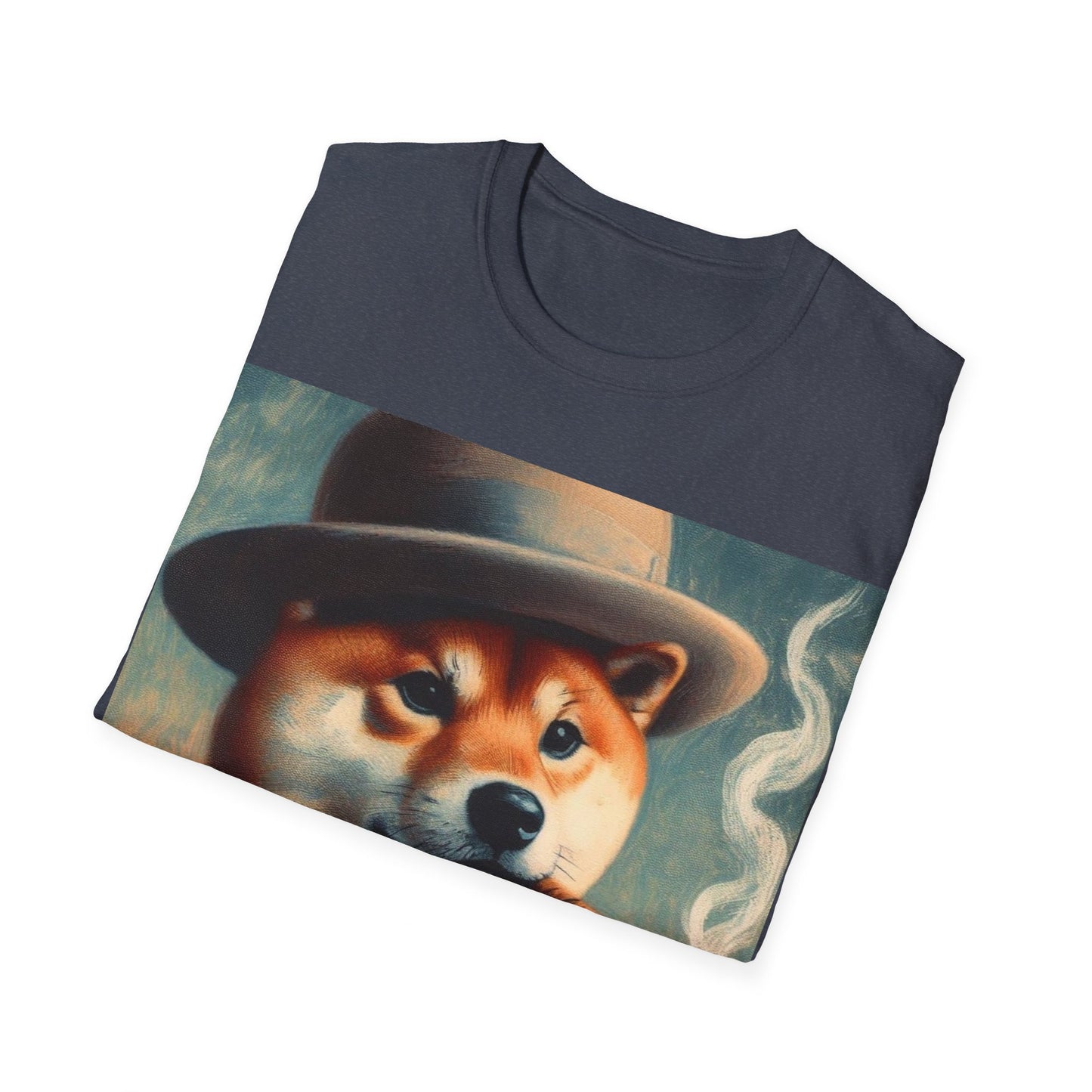 Classy Smoking Shiba Inu T-Shirt