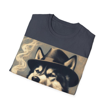 Classy Smoking Husky T-Shirt