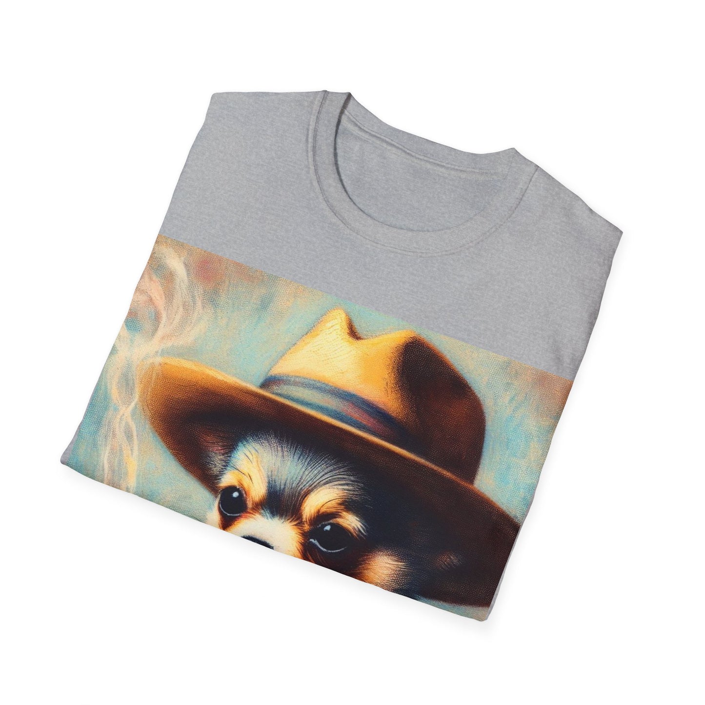 Classy Smoking Chihuahua Dog T-Shirt