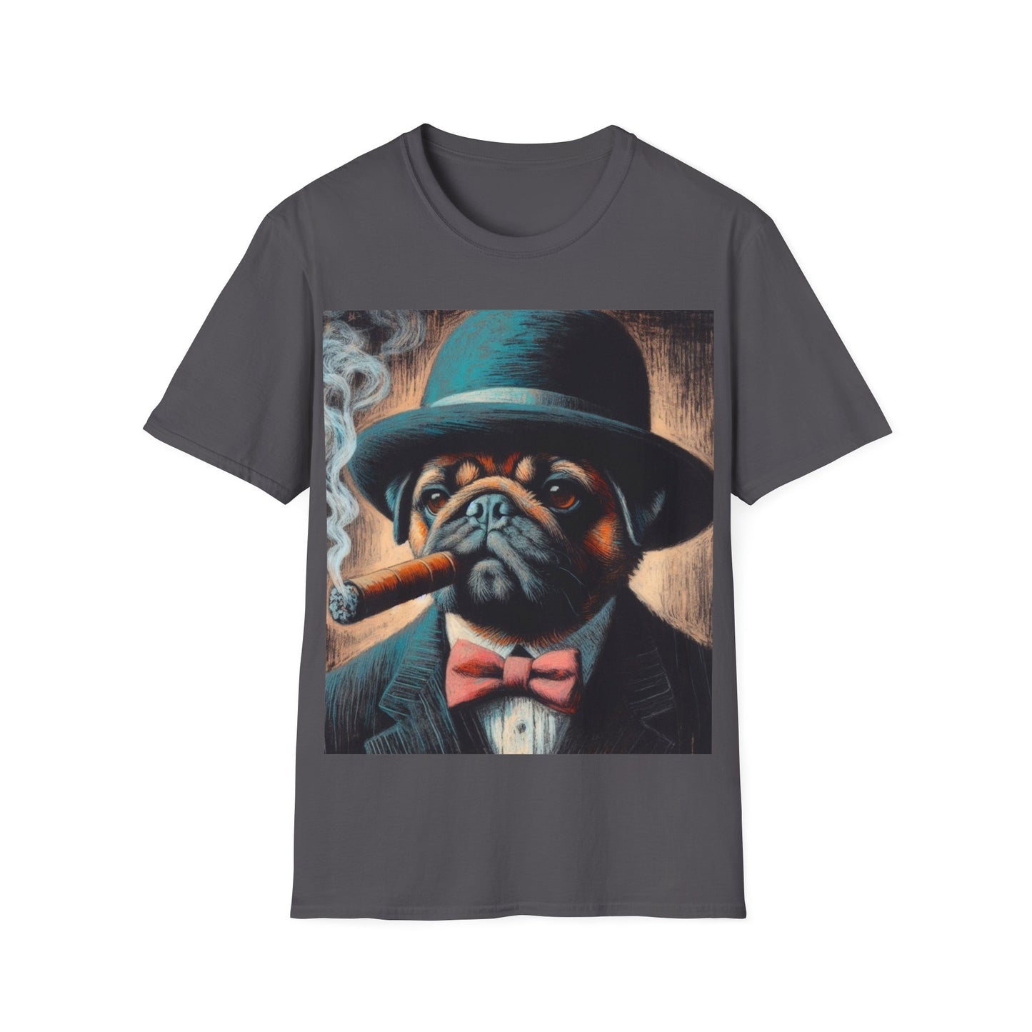 Classy Smoking Pug T-Shirt