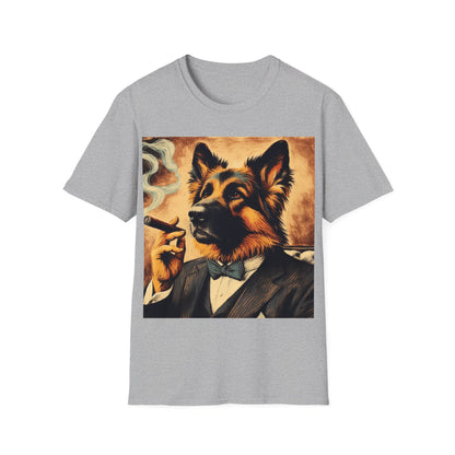 Classy Smoking German Shepherd T-Shirt