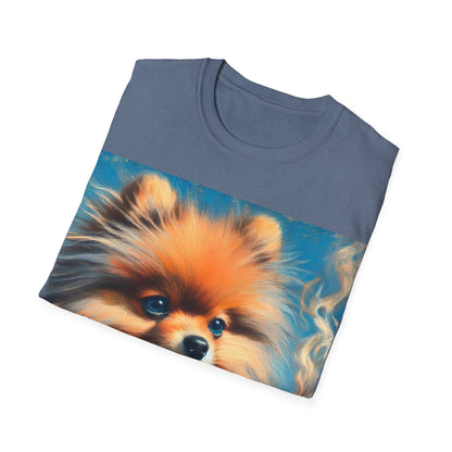 Classy Smoking Pomeranian Dog T-Shirt