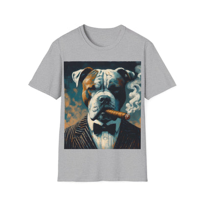 Classy Smoking Pitbull T-Shirt