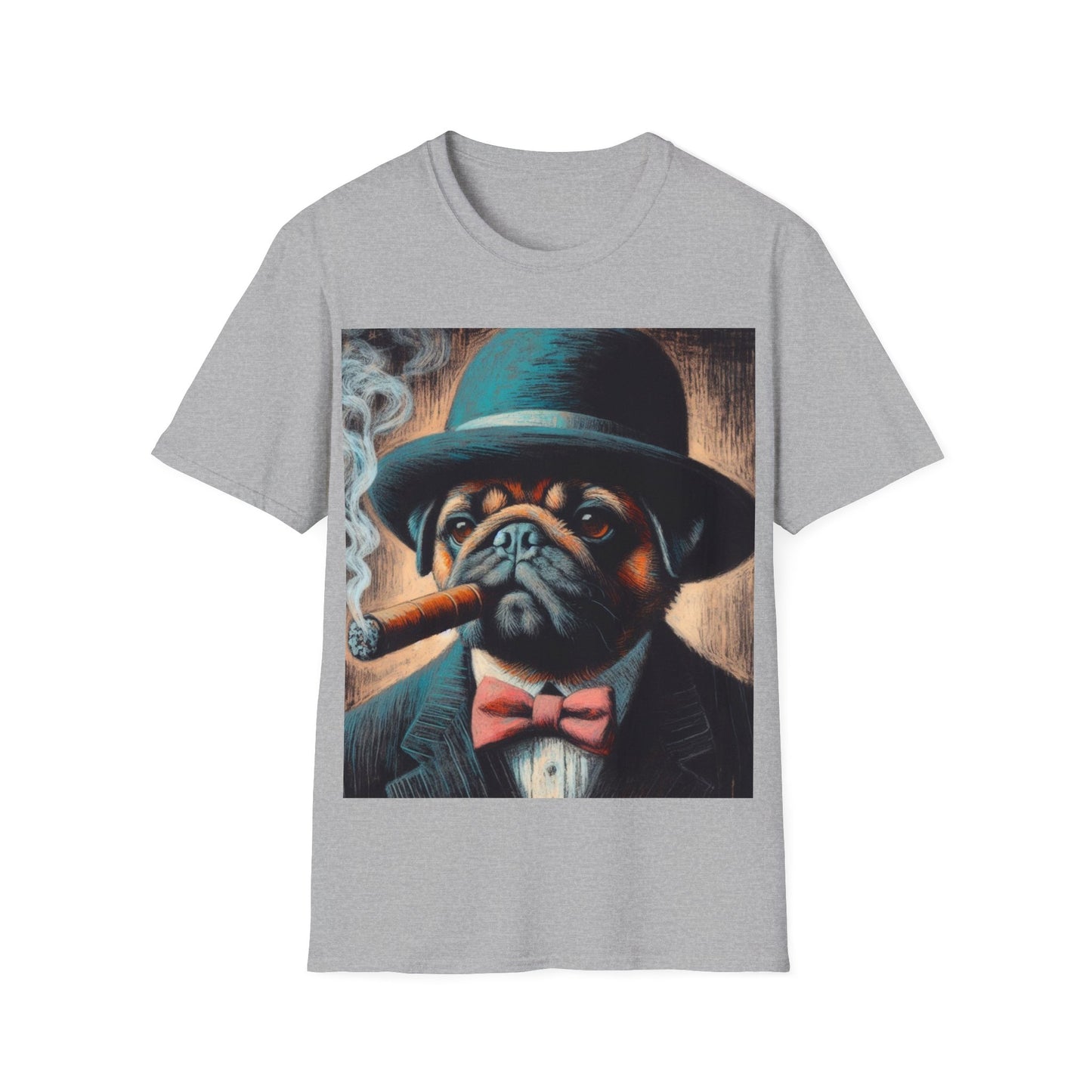 Classy Smoking Pug T-Shirt