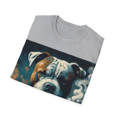 Classy Smoking Pitbull T-Shirt