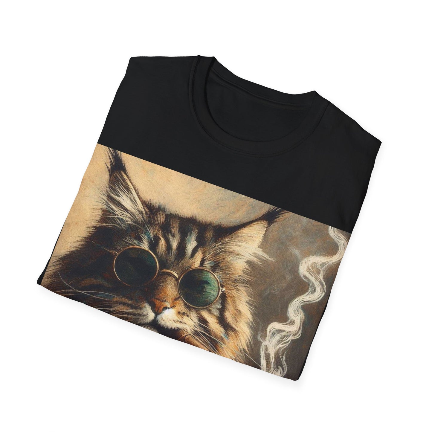 Classy Smoking Maine Coon Cat T-Shirt