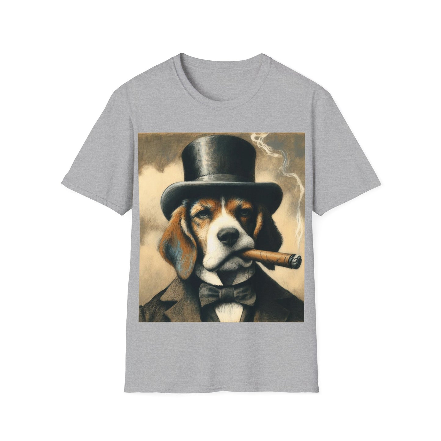 Classy Smoking Beagle Dog T-Shirt