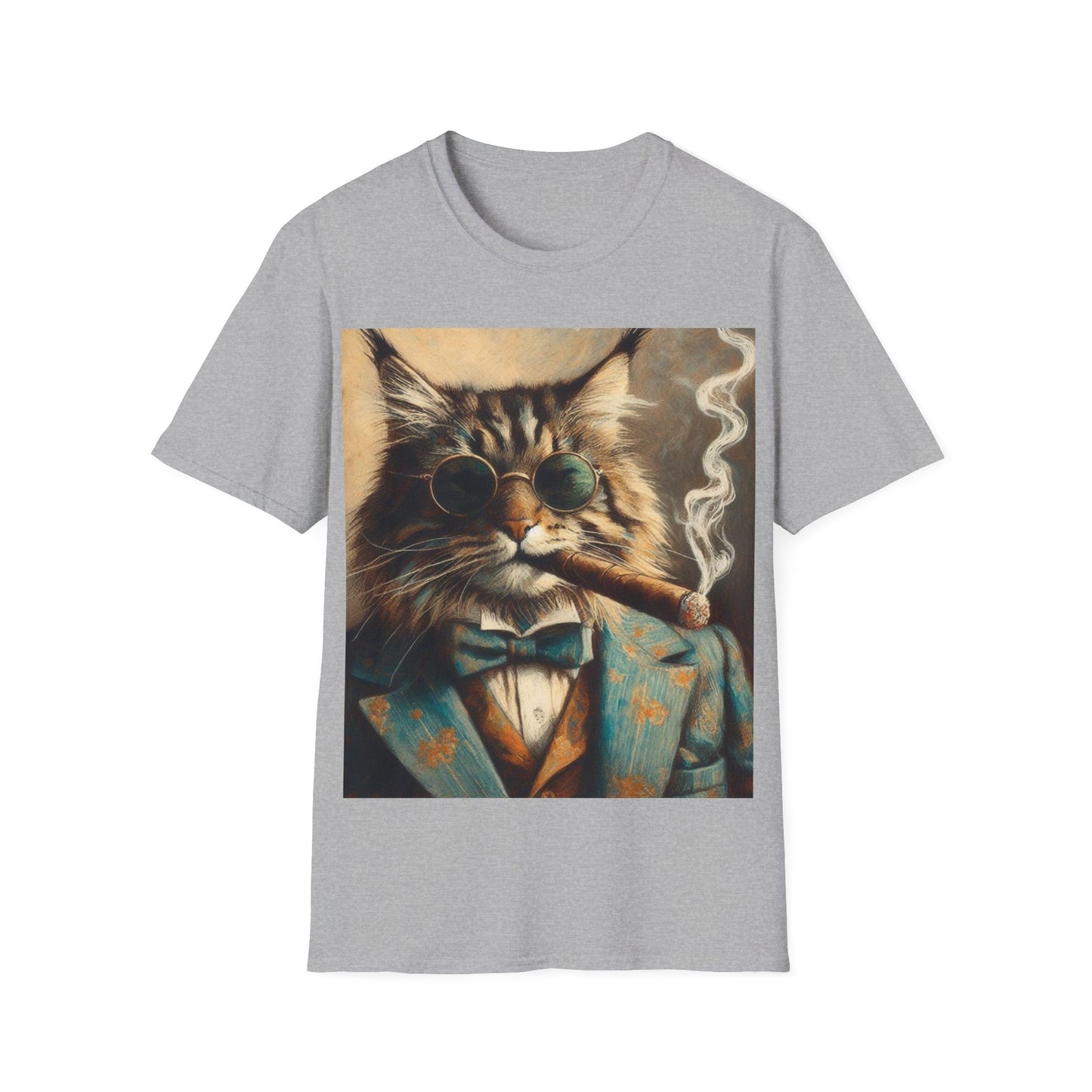 Classy Smoking Maine Coon Cat T-Shirt