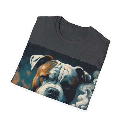 Classy Smoking Pitbull T-Shirt