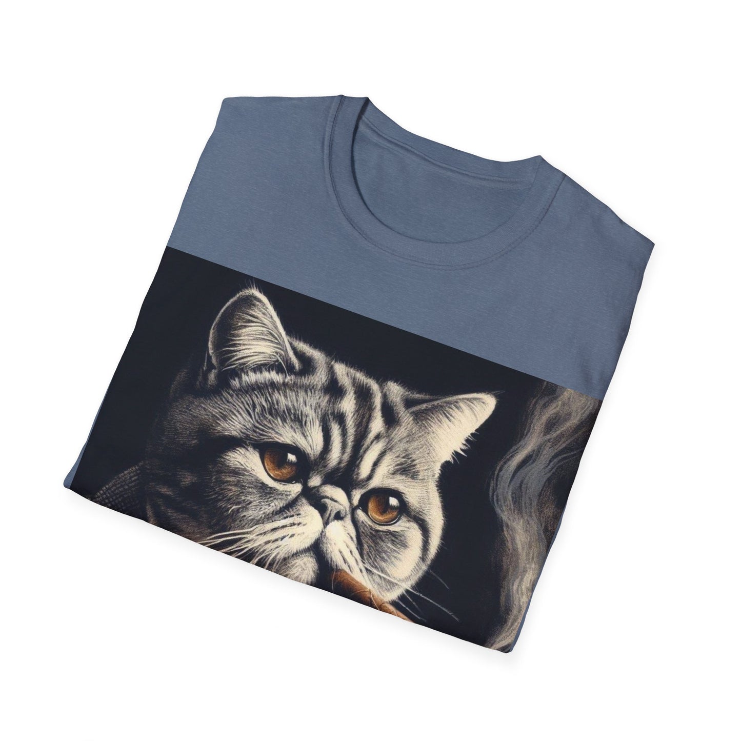 Classy Smoking Exotic Shorthair Cat T-Shirt