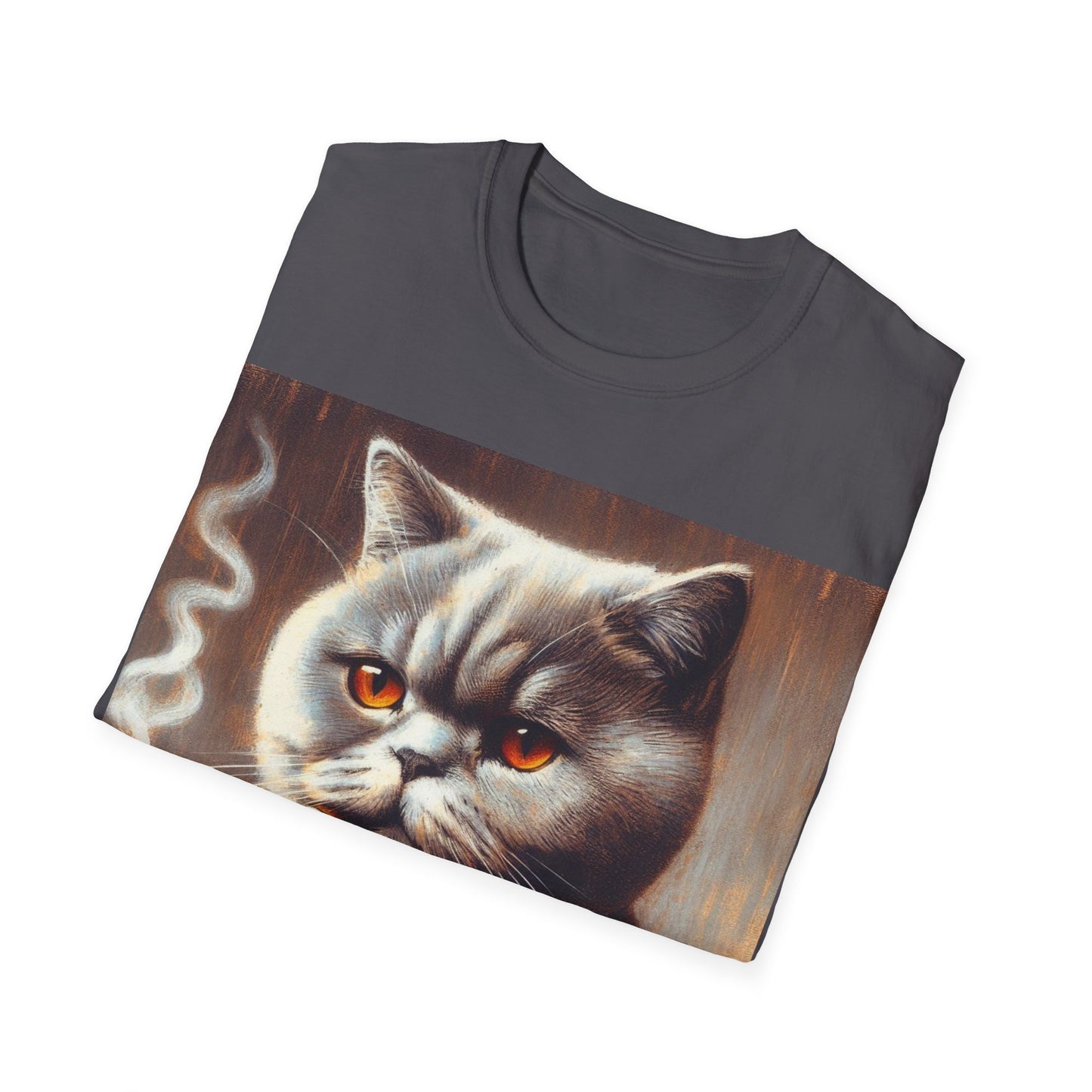 Classy Smoking British Shorthair Cat T-Shirt