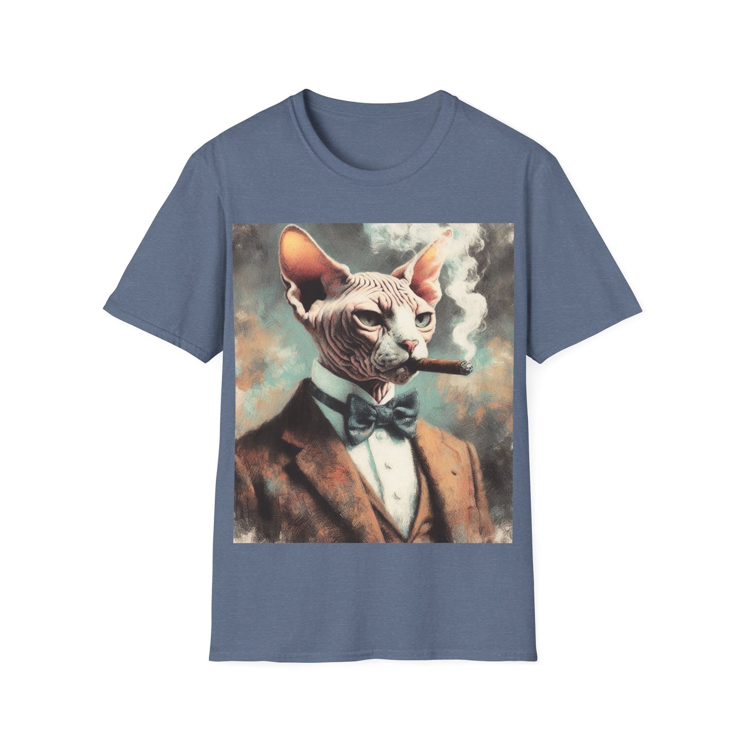 Classy Smoking Sphynx Cat T-Shirt