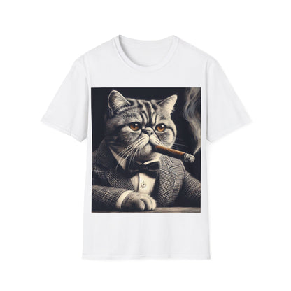 Classy Smoking Exotic Shorthair Cat T-Shirt