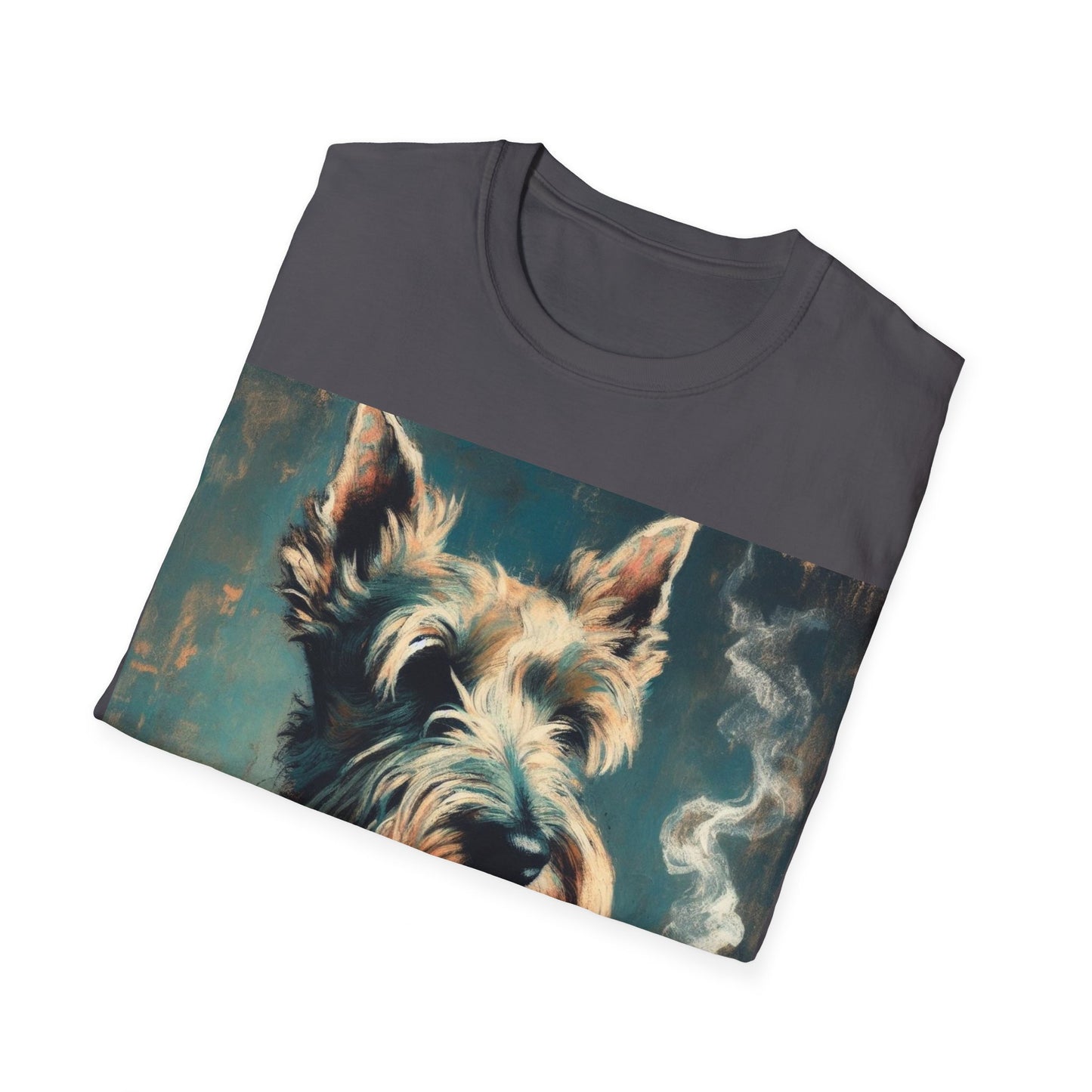 Classy Smoking Scottish Terrier T-Shirt