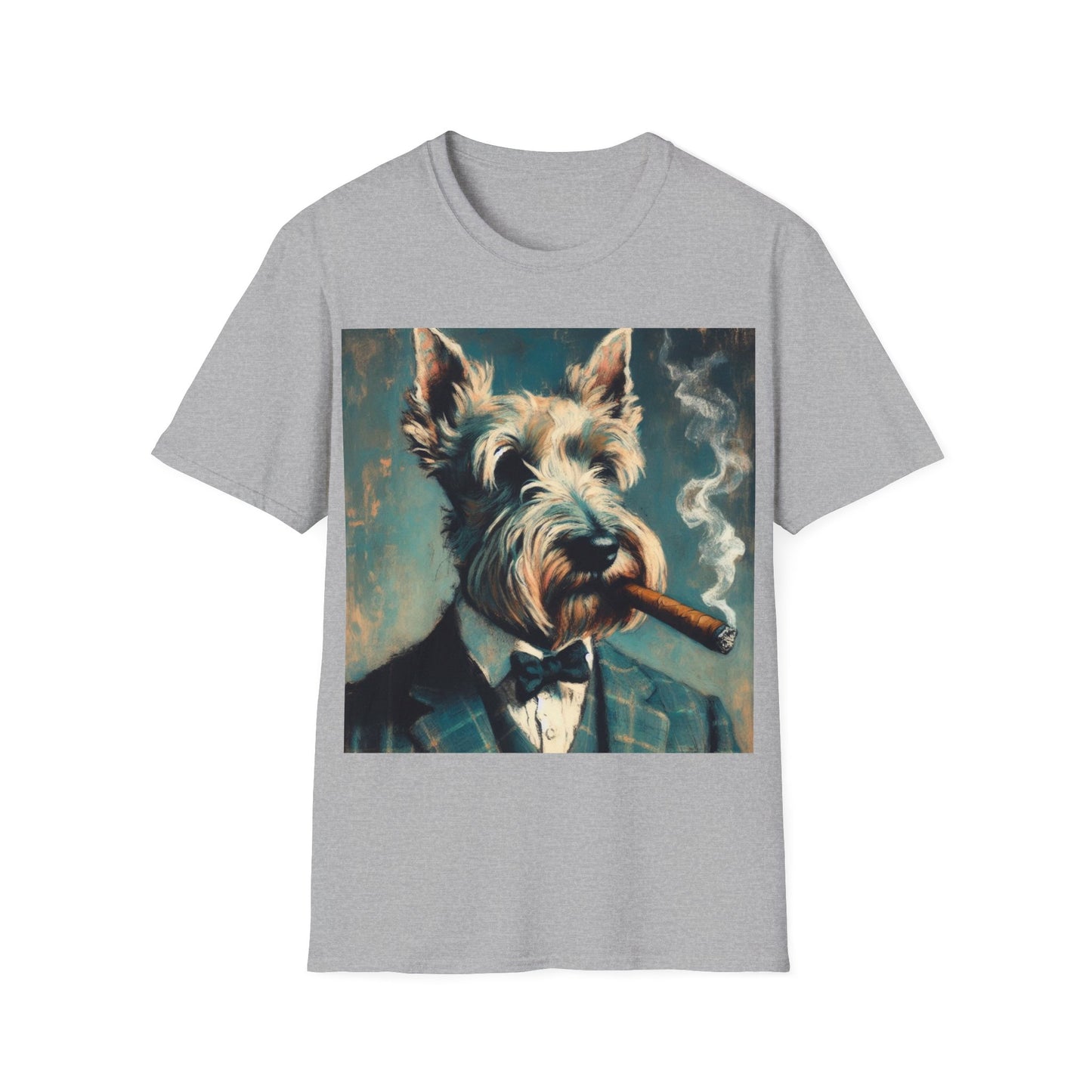 Classy Smoking Scottish Terrier T-Shirt