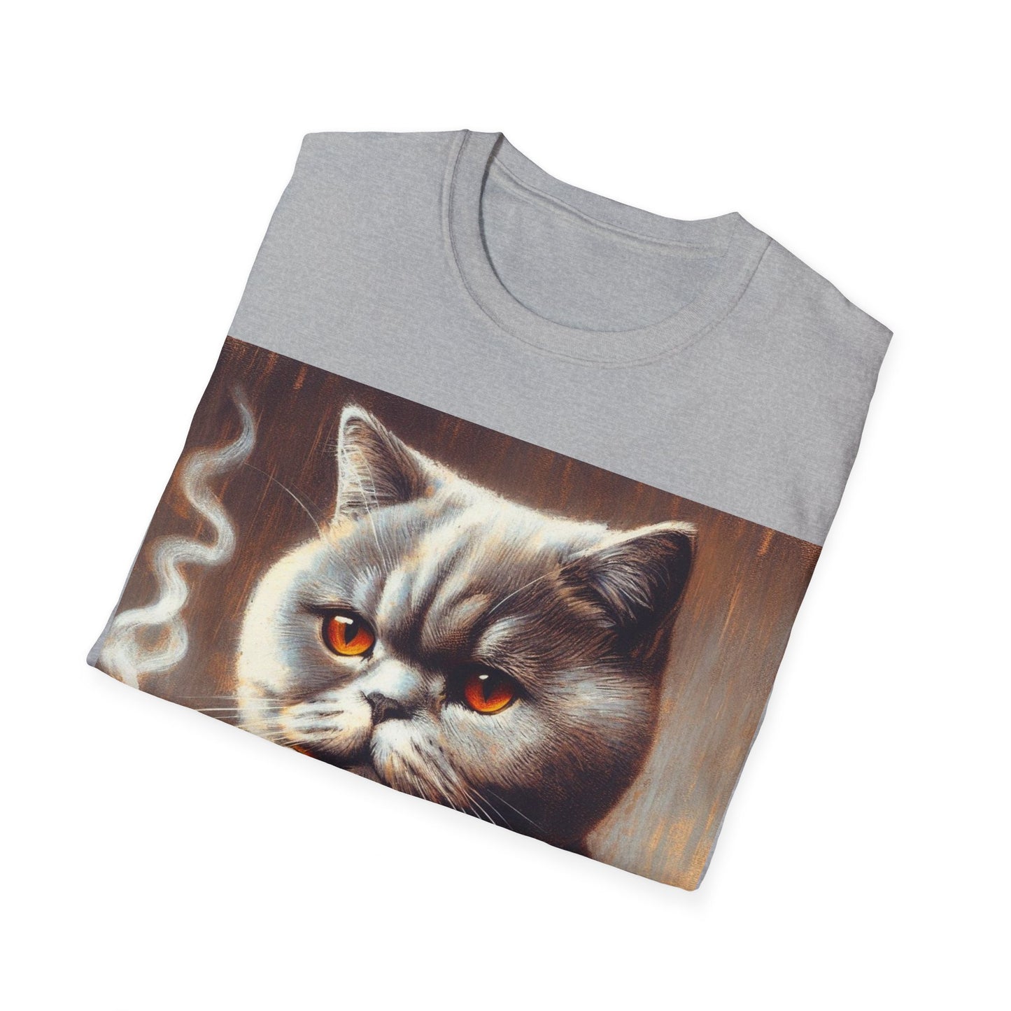 Classy Smoking British Shorthair Cat T-Shirt