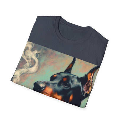 Classy Smoking Dobermann Dog T-Shirt