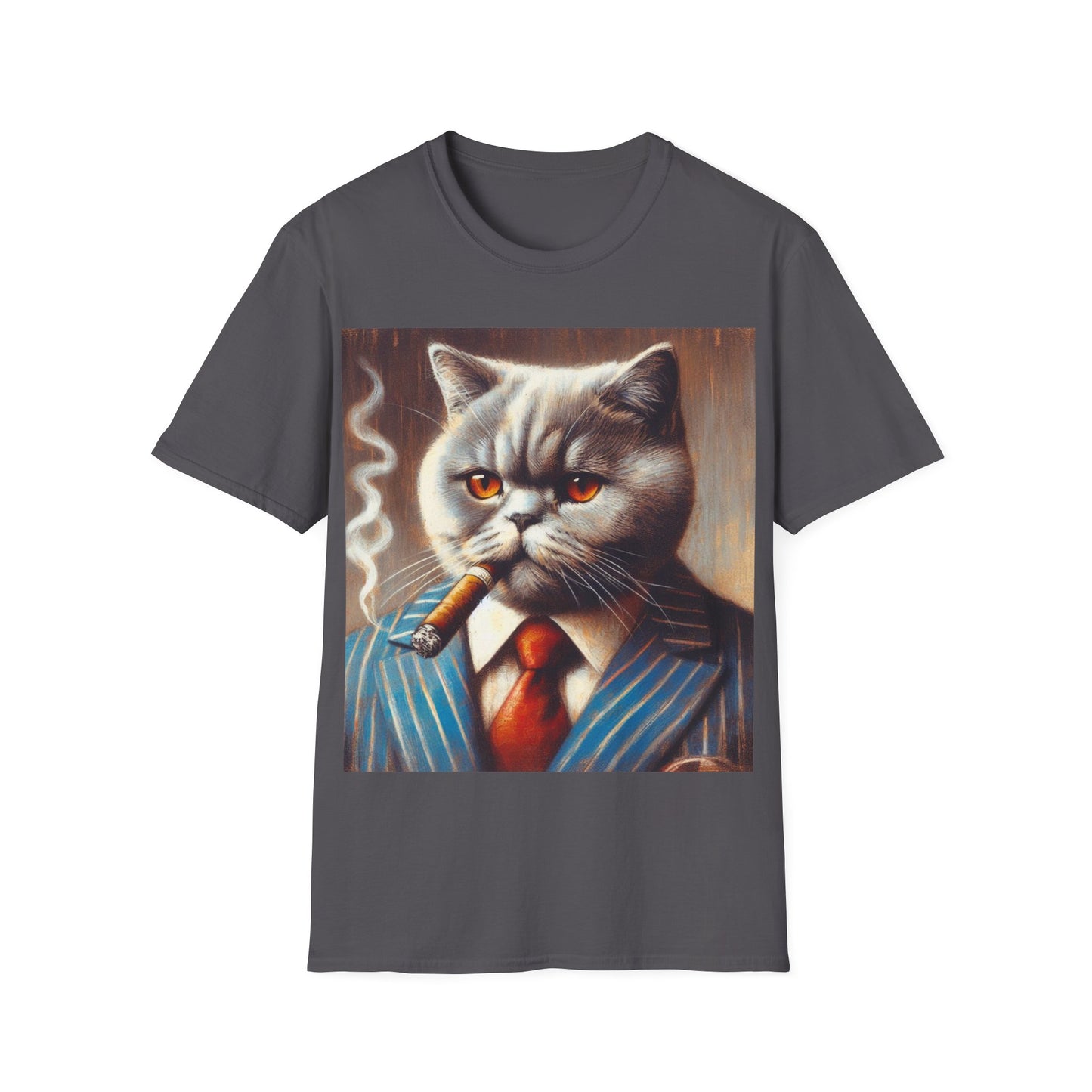 Classy Smoking British Shorthair Cat T-Shirt