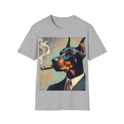 Classy Smoking Dobermann Dog T-Shirt