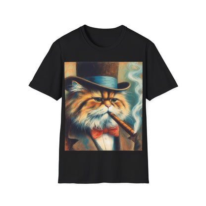 Classy Smoking Persian Cat T-Shirt