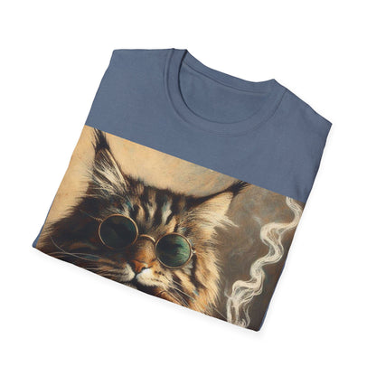 Classy Smoking Maine Coon Cat T-Shirt