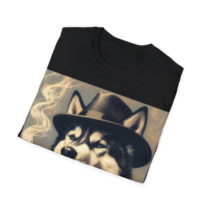 Classy Smoking Husky T-Shirt