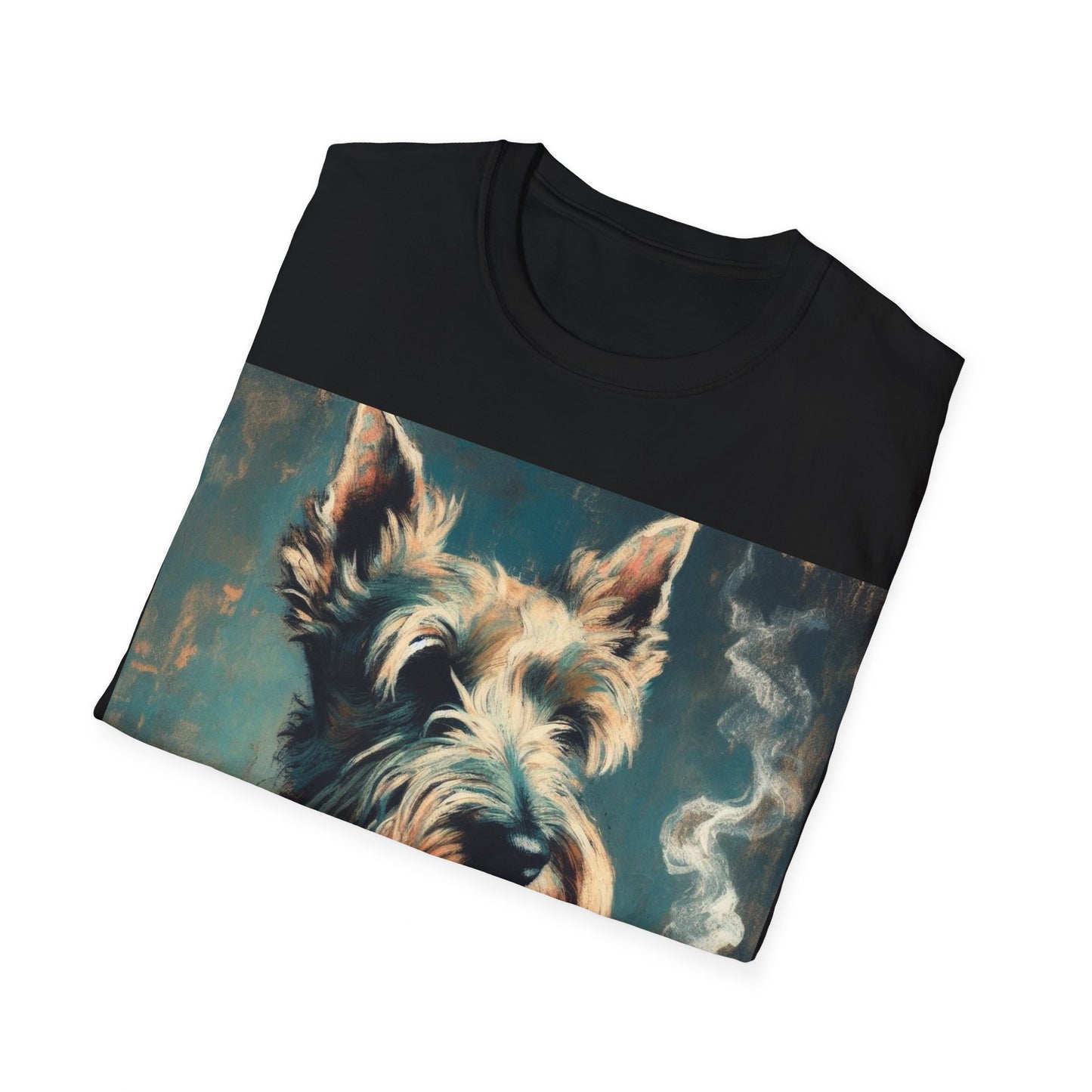 Classy Smoking Scottish Terrier T-Shirt