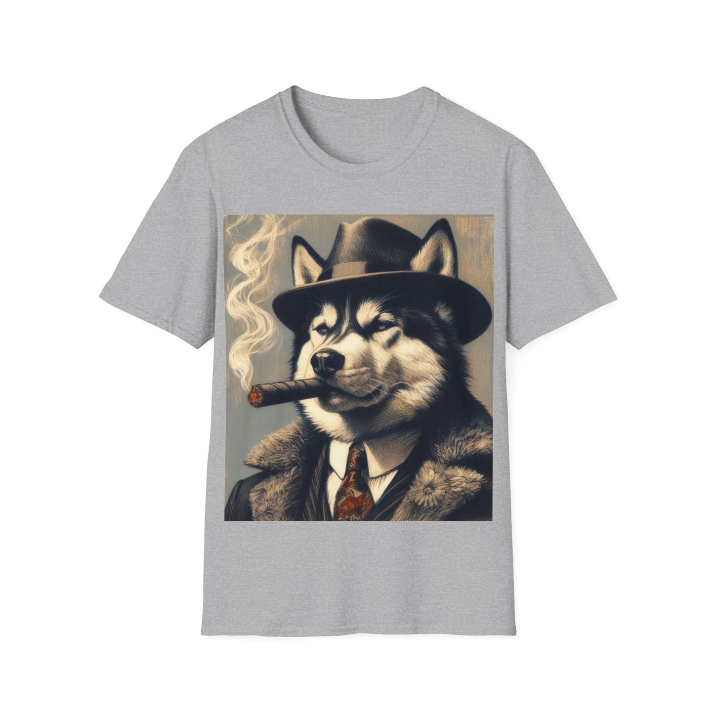 Classy Smoking Husky T-Shirt