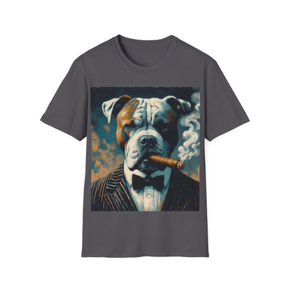 Classy Smoking Pitbull T-Shirt