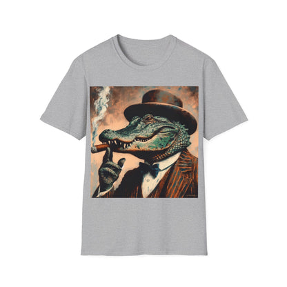 Classy Smoking Alligator T-Shirt