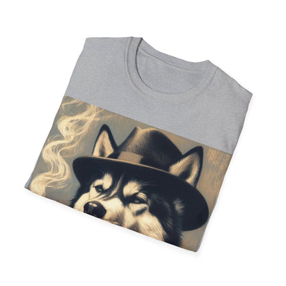 Classy Smoking Husky T-Shirt