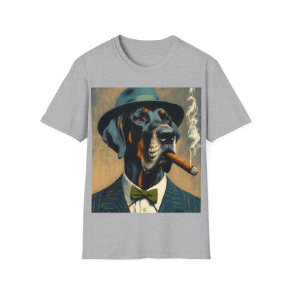 Classy Smoking Great Dane Dog T-Shirt