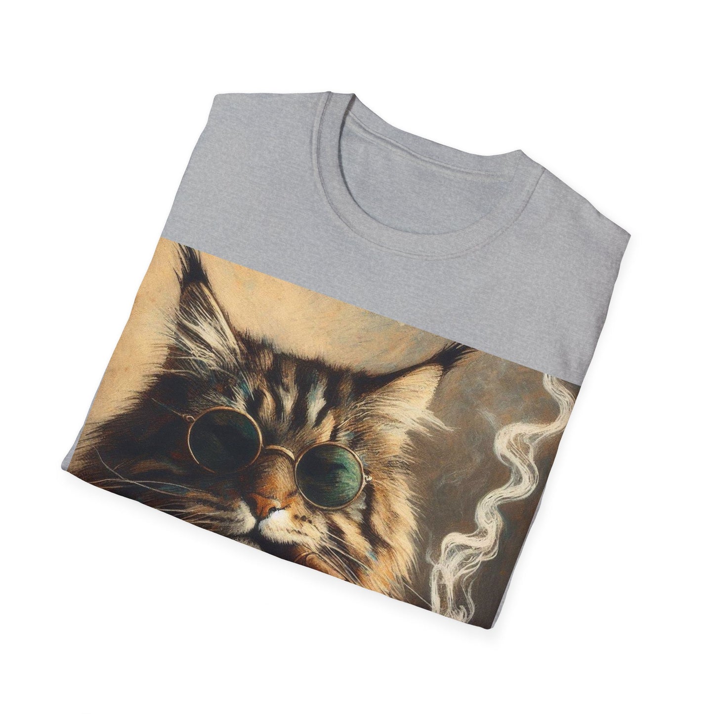 Classy Smoking Maine Coon Cat T-Shirt