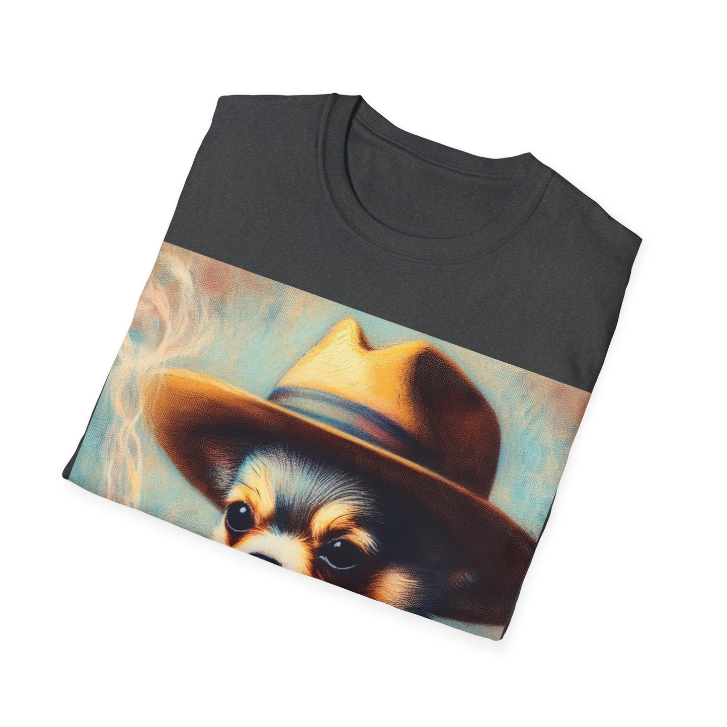 Classy Smoking Chihuahua Dog T-Shirt