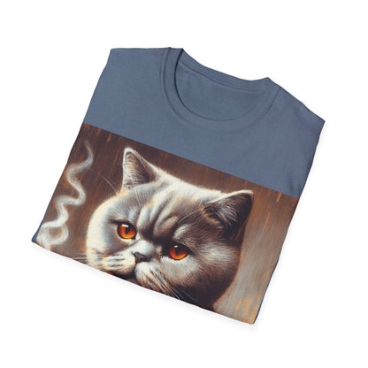 Classy Smoking British Shorthair Cat T-Shirt