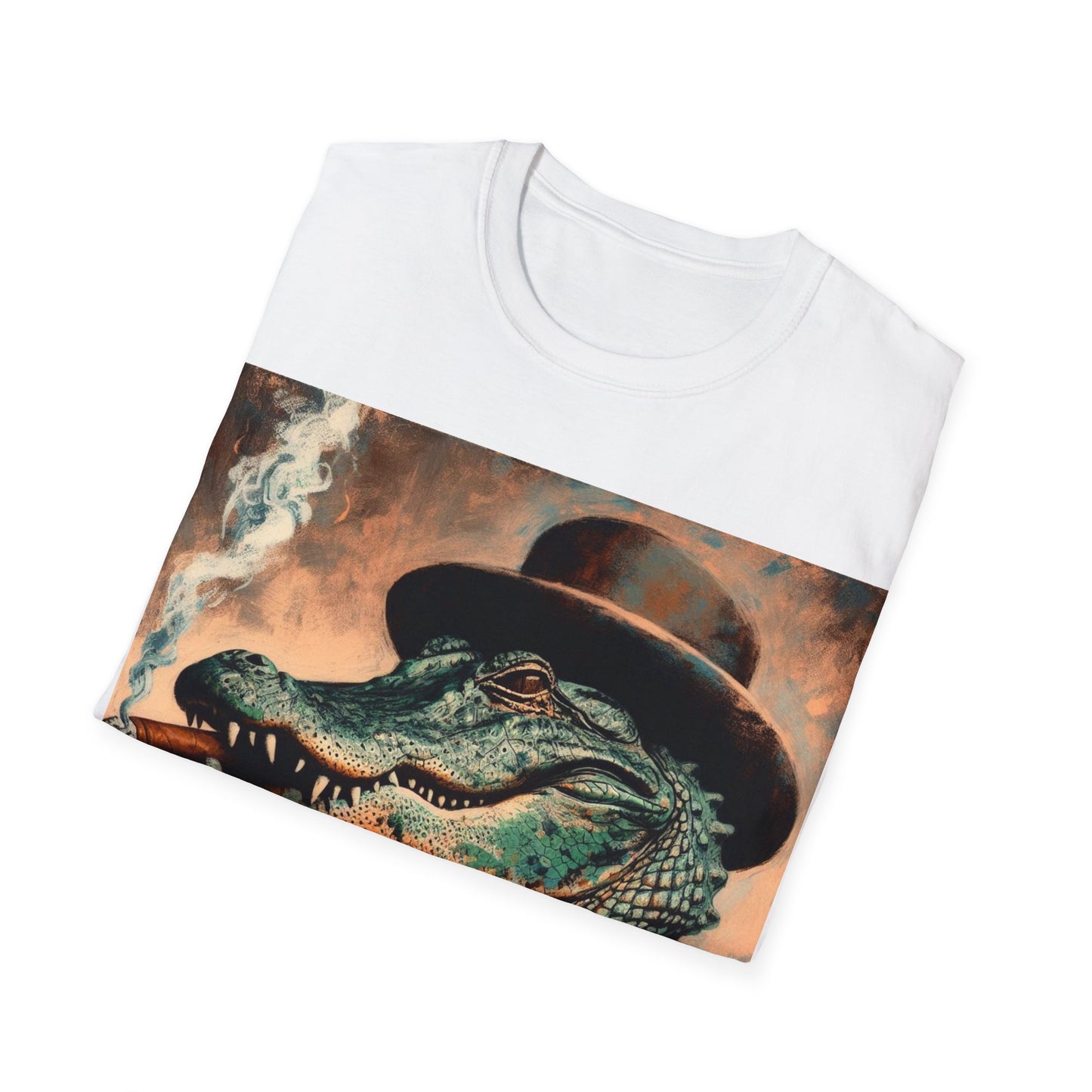 Classy Smoking Alligator T-Shirt