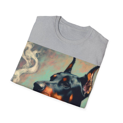 Classy Smoking Dobermann Dog T-Shirt