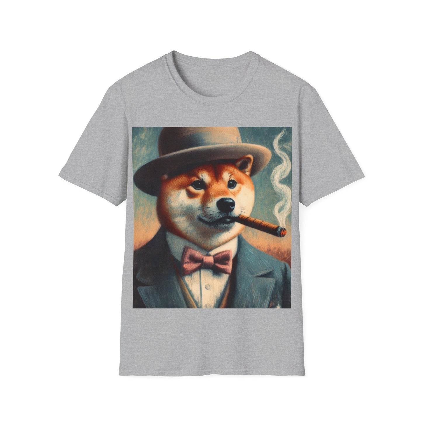 Classy Smoking Shiba Inu T-Shirt