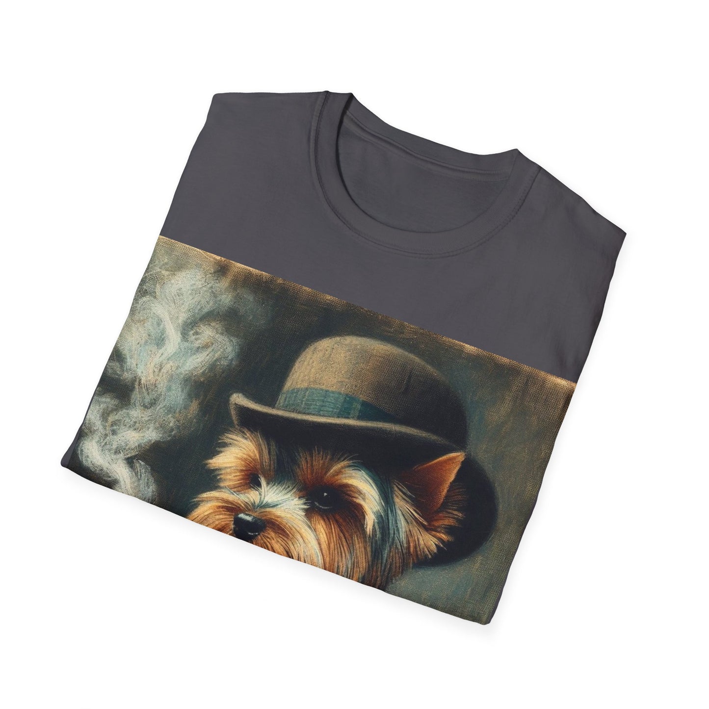 Classy Smoking Yorkshire Terrier Dog T-Shirt