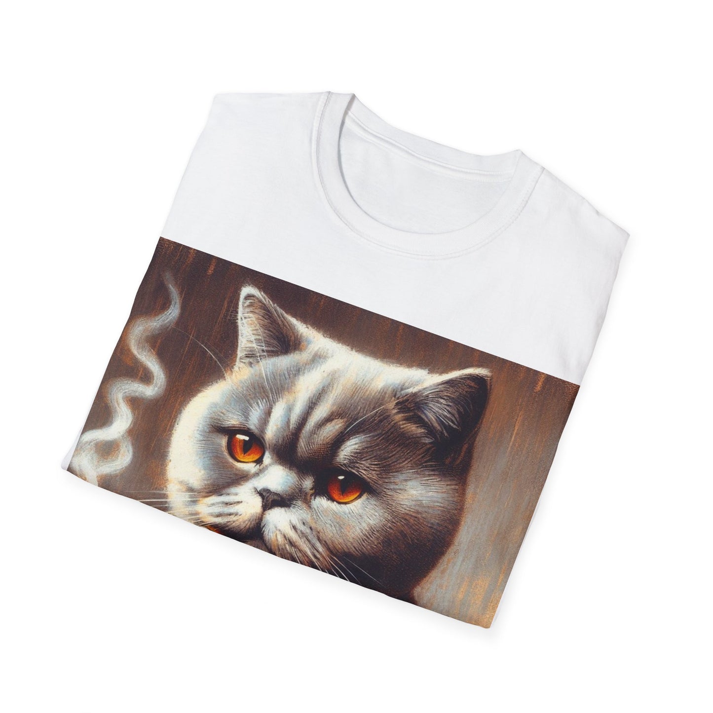 Classy Smoking British Shorthair Cat T-Shirt