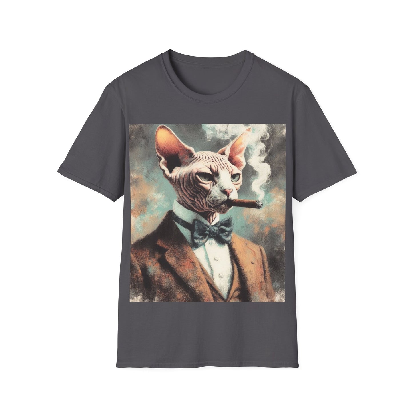 Classy Smoking Sphynx Cat T-Shirt