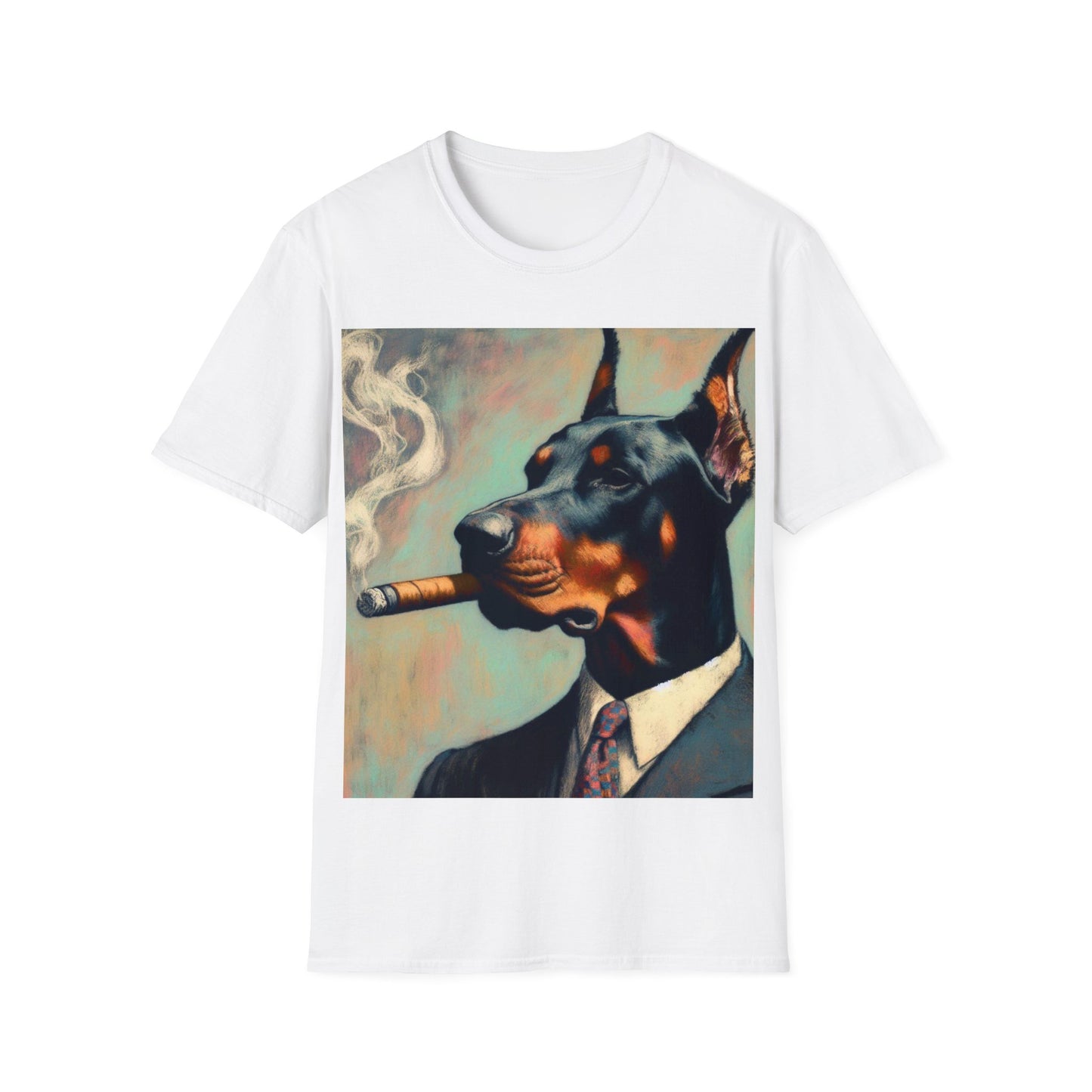 Classy Smoking Dobermann Dog T-Shirt